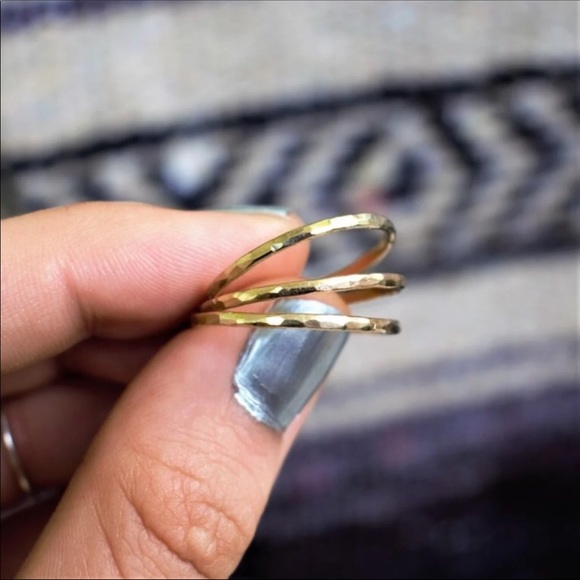 single dainty 14k gold filled stacking ring - Picture 5 of 5